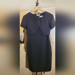 Calvin Klein Sleeveless Sheath & Cap Sleeve Bolero Jacket Dress Set (6)
